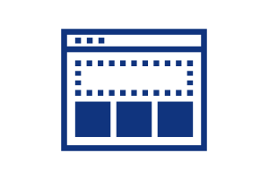 ページ内のレイアウトをドラッグにて簡単に設定、変更することができます。